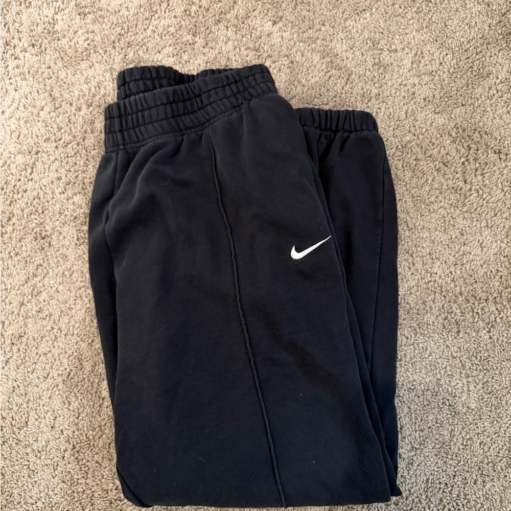 Nike Black Sweatpants with White Logo
